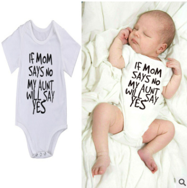Pijamas y Rompers Infantiles de Verano con Estampado de Letras - Image 3