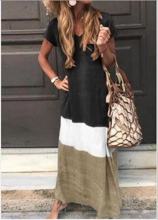 Vestido Corto Holgado con Estampado Mosaico - Image 15