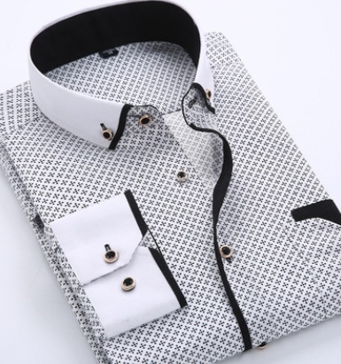 Camisa Casual Slim Fit de Manga Larga para Hombre - Image 8