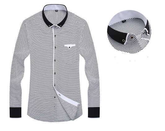 Camisa Casual Slim Fit de Manga Larga para Hombre - Image 2