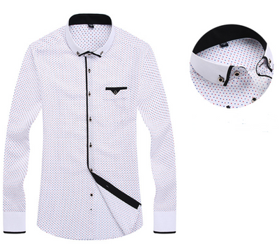 Camisa Casual Slim Fit de Manga Larga para Hombre - Image 3