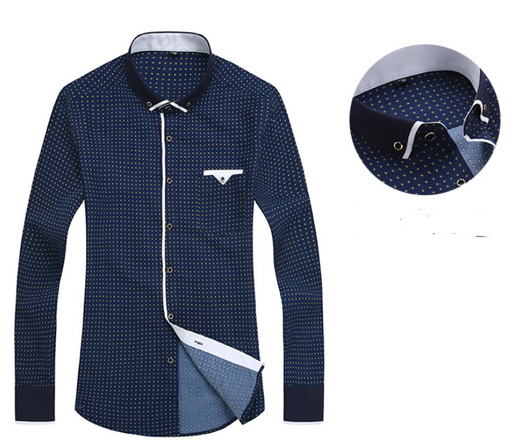 Camisa Casual Slim Fit de Manga Larga para Hombre - Image 4