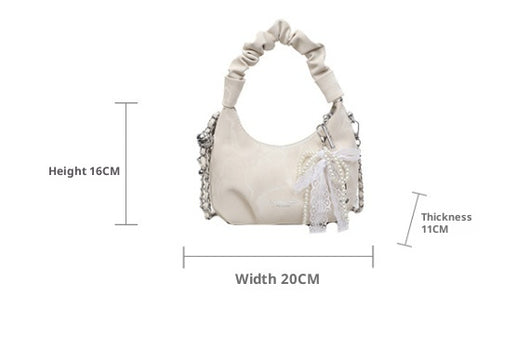Bolso Bandolera Wild Chain con Pliegues Exquisitos - Image 9