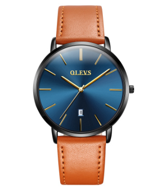 Reloj de Hombre con Calendario y Correa de Cuero Resistente al Agua - Image 6
