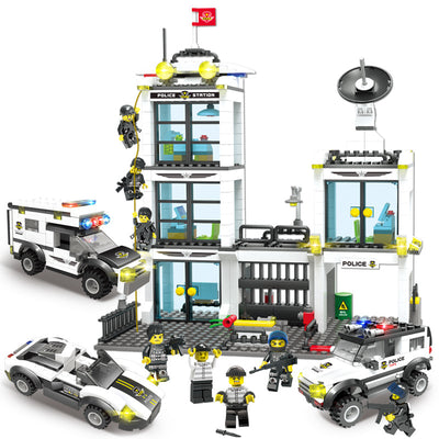Bloques de Construcción Portaaviones Militar Policía para Niños - Image 32
