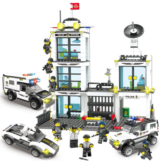 Bloques de Construcción Portaaviones Militar Policía para Niños - Image 32