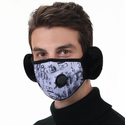Mascarilla de algodón para mujer con válvula de respiración - Image 9