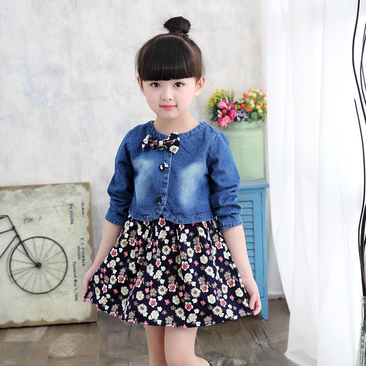 Conjunto de Falda Floral de Dos Piezas para Niñas - Image 2