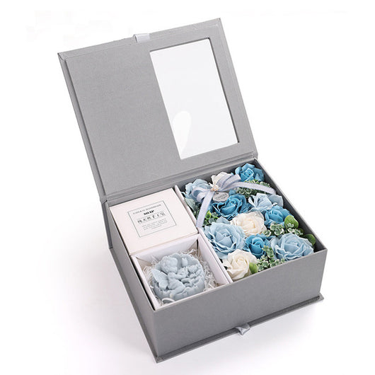 Caja de Jabón Floral en Forma de Corazón - Flores de Jabón Artesanal - Image 19