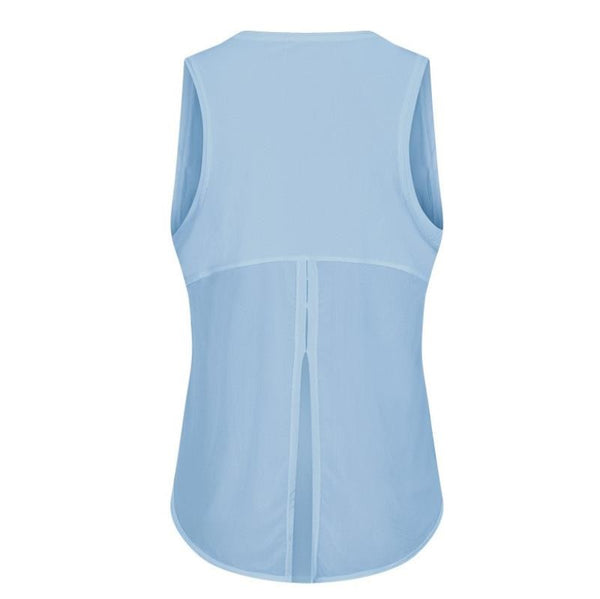 Blusa sin tirantes de secado rápido y corte holgado