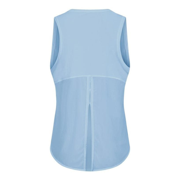 Blusa sin tirantes de secado rápido y corte holgado