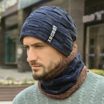 Juego de Cuello y Gorro de Punto en Terciopelo - Image 5