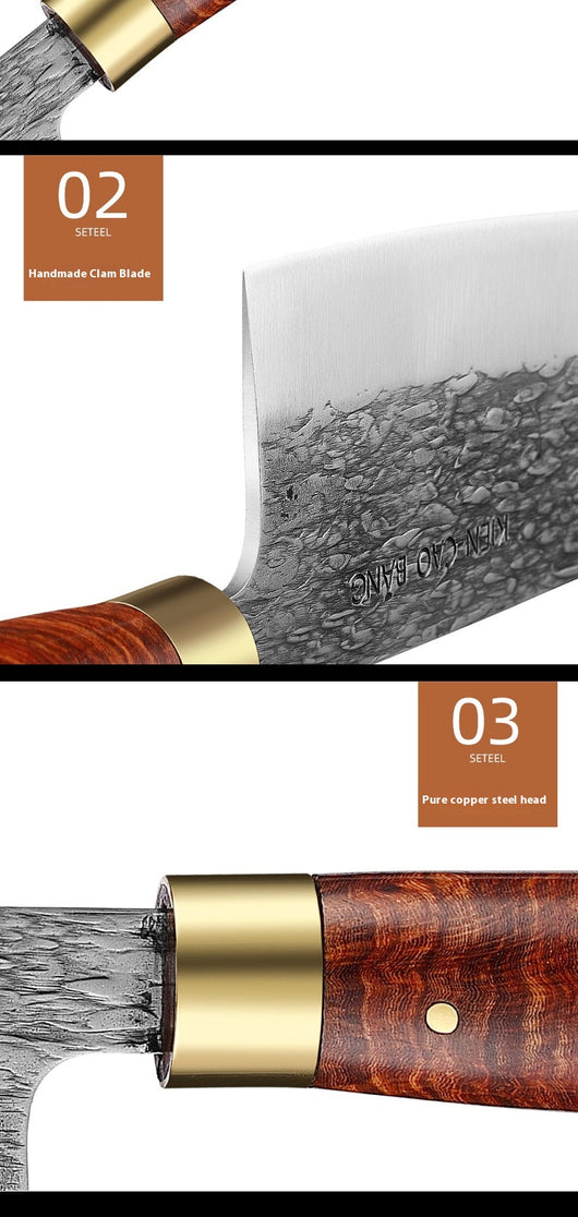 Cuchillo de Cocina Profesional Acero Inoxidable Alto Cromo con Mango de Madera Maciza - Image 13