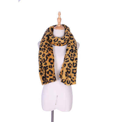 Bufanda Chal de Cachemira con Estampado Leopardo para Mujer - Image 34
