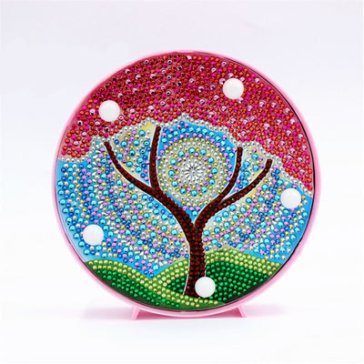 Lámpara Nocturna de Pintura de Diamantes Árbol de las Cuatro Estaciones - Image 6