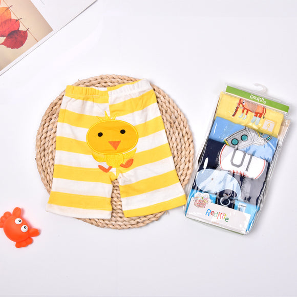 Pack 5 Shorts Cómodos para Bebé Diseño Divertido de Algodón