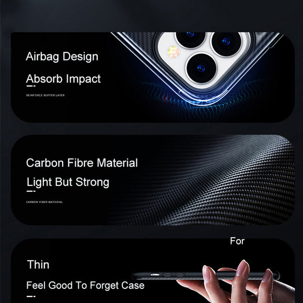Funda de Celular de Fibra de Carbono y Cerámica