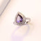 Azul Topaz Water Drop Pear Ring Morado 10 number