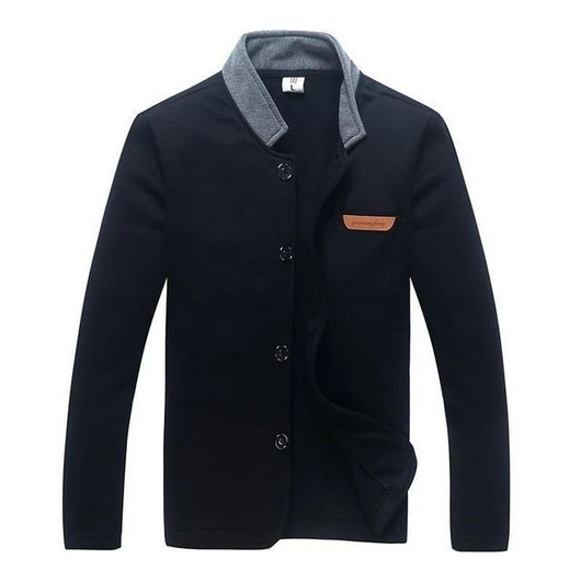 Chaqueta de Cuero para Hombre Versátil y Minimalista - Image 4