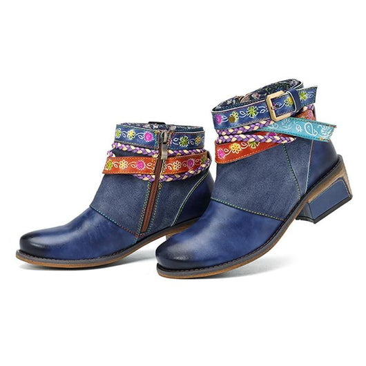 Botas Azules Yauvana para Tobillo