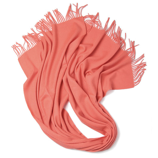 Bufanda de Lana Pura Color Sólido - Image 34