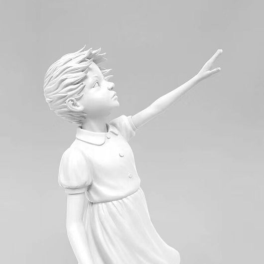 Estatua Decorativa Niña con Globo - Image 2