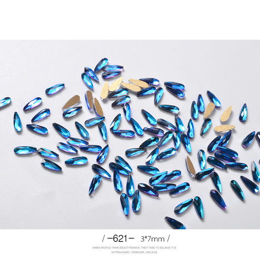 10 Piedras Rhinestone 3D Forma Gota de Agua para Decoración de Uñas - Image 13