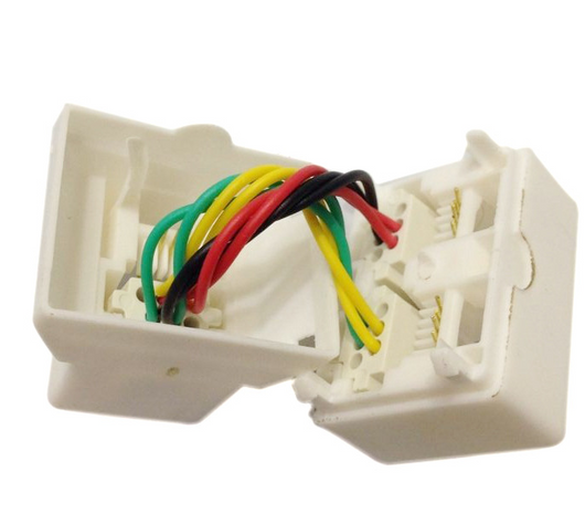 Conector Telefónico Triple de 4 Hilos en Cristal - Image 3