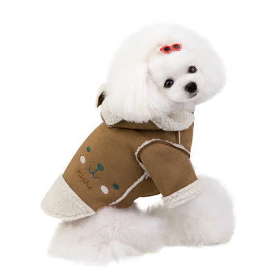 Abrigo de Terciopelo para Mascotas - Chaqueta Estilo Solapa para Perros, Gatos y Peluches - Image 3
