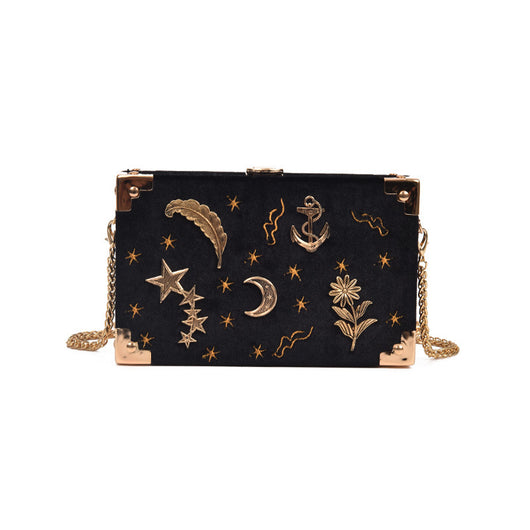Bolso Bandolera Cuadrado con Bordado de Estrellas - Image 2