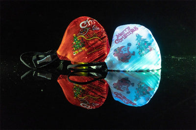 Protector Facial Navideño con Fibra Óptica LED - Image 5