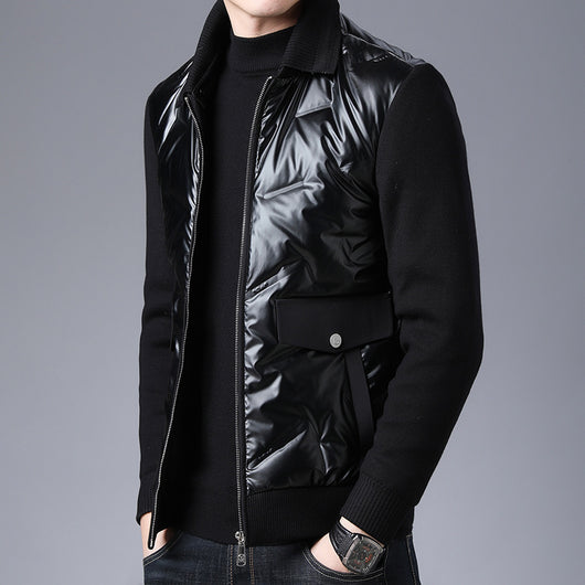 Chaqueta de Plumón Invernal para Hombre de Mediana Edad - Image 4
