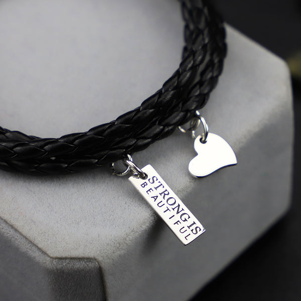 Conjunto de Plata Esterlina 925: Pulsera Robusta y Dije Corazón
