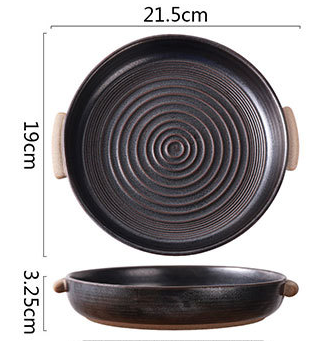 Discos Dobles para Oreja Cerámica Japonesa Vintage Texturizada - Image 8