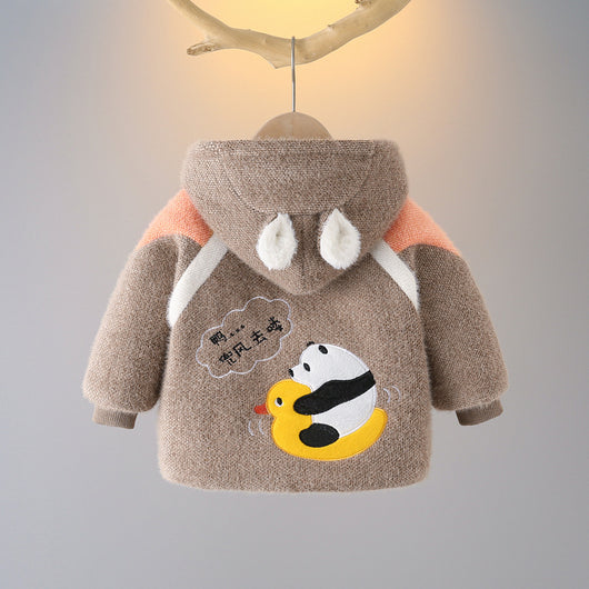 Abrigo Infantil de Invierno en Terciopelo Mink con Forro Térmico - Image 10