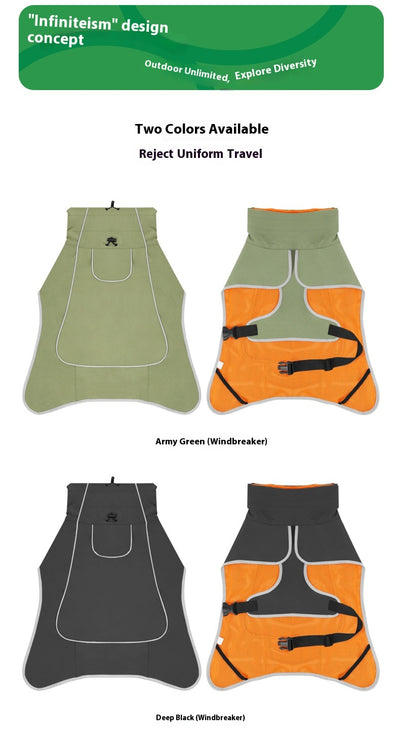 Abrigo Impermeable para Perros Grandes - Gabardina Protectora Dual - Image 17