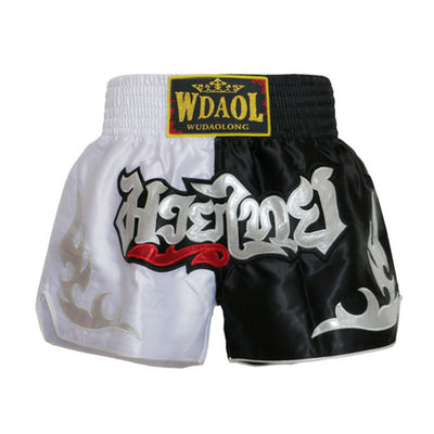Pantalones Cortos de Muay Thai Wudaolong - Ropa de Boxeo y MMA Profesional