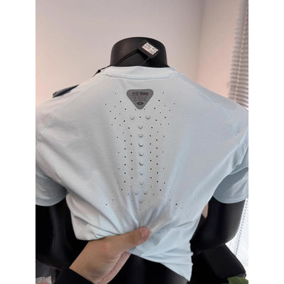 Playera Deportiva Manga Corta Perforada Secado Rápido para Hombre - Image 3