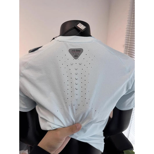 Playera Deportiva Manga Corta Perforada Secado Rápido para Hombre - Image 3