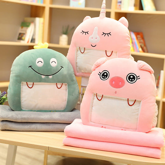 Almohada Térmica Multiusos con Bolsillo para Celular y Manta Integrada - Image 8