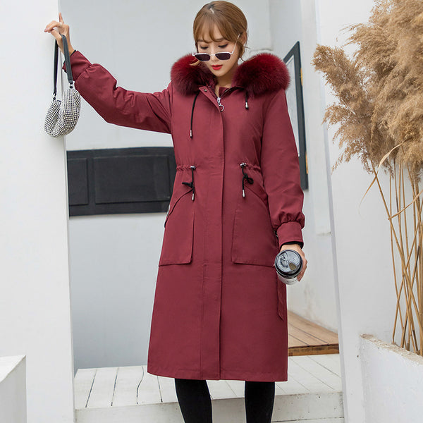 Chaleco con Cuello de Piel de Zorro