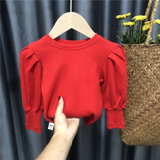 Blusa Infantil con Mangas Abullonadas - Camisa de Algodón para Niña - Image 24