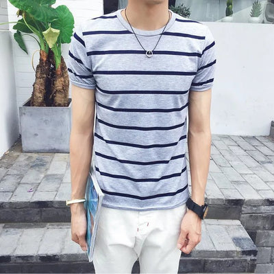 Playera a Rayas Casual para Hombre - Image 6