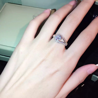 Anillo Ajustable de Circonia Cúbica Estilo Coreano - Diseño de Diamante Simulado Premium - Image 3
