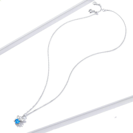 Collar Oso Azul en Plata 925 - Diseño Tierno y Adorable - Image 2