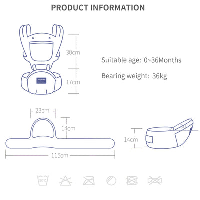 Cargador de Cadera Multifuncional para Bebé - Image 8