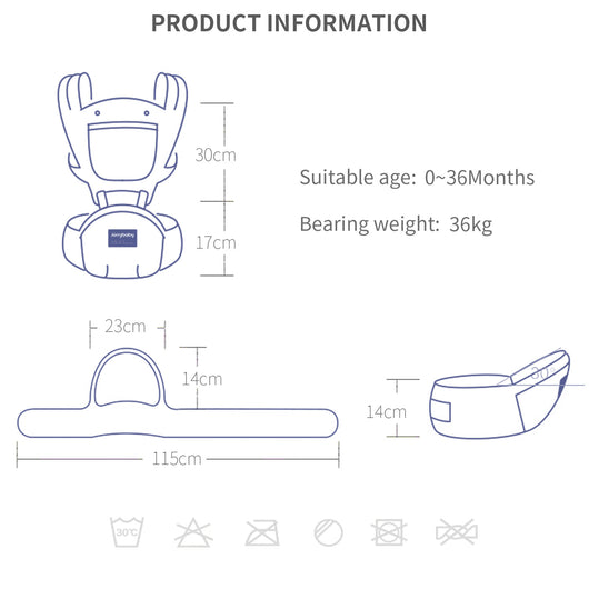 Cargador de Cadera Multifuncional para Bebé - Image 8