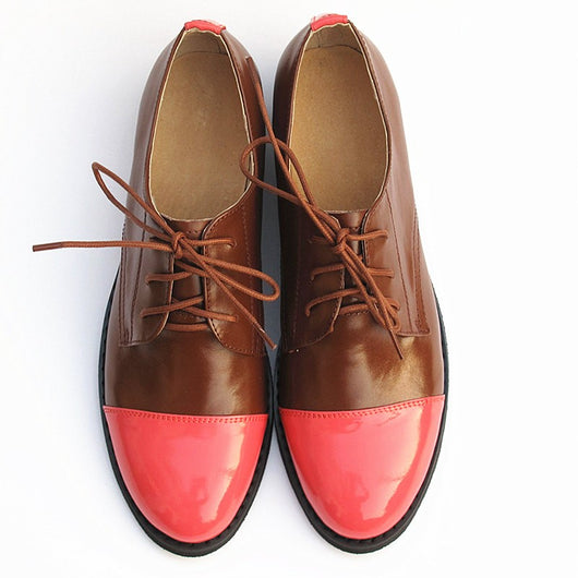 Zapatos Oxford Planos de Cuero para Mujer - Image 11