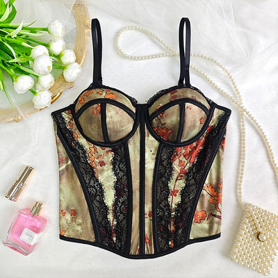 Top Corset Escotado con Tirantes Ajustables y Varillas de Soporte - Image 14