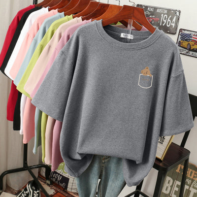 Blusa Cómoda de Algodón Puro para Mujer - Talla Grande - Image 32